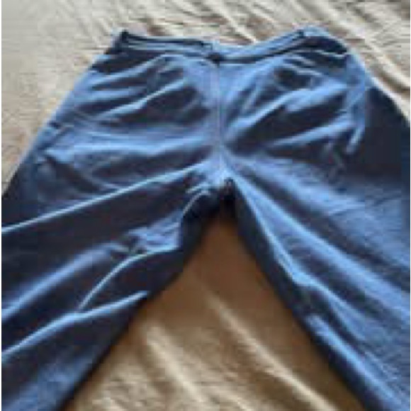 Stylish Blue Wide-Leg Pants - Picture 7 of 8